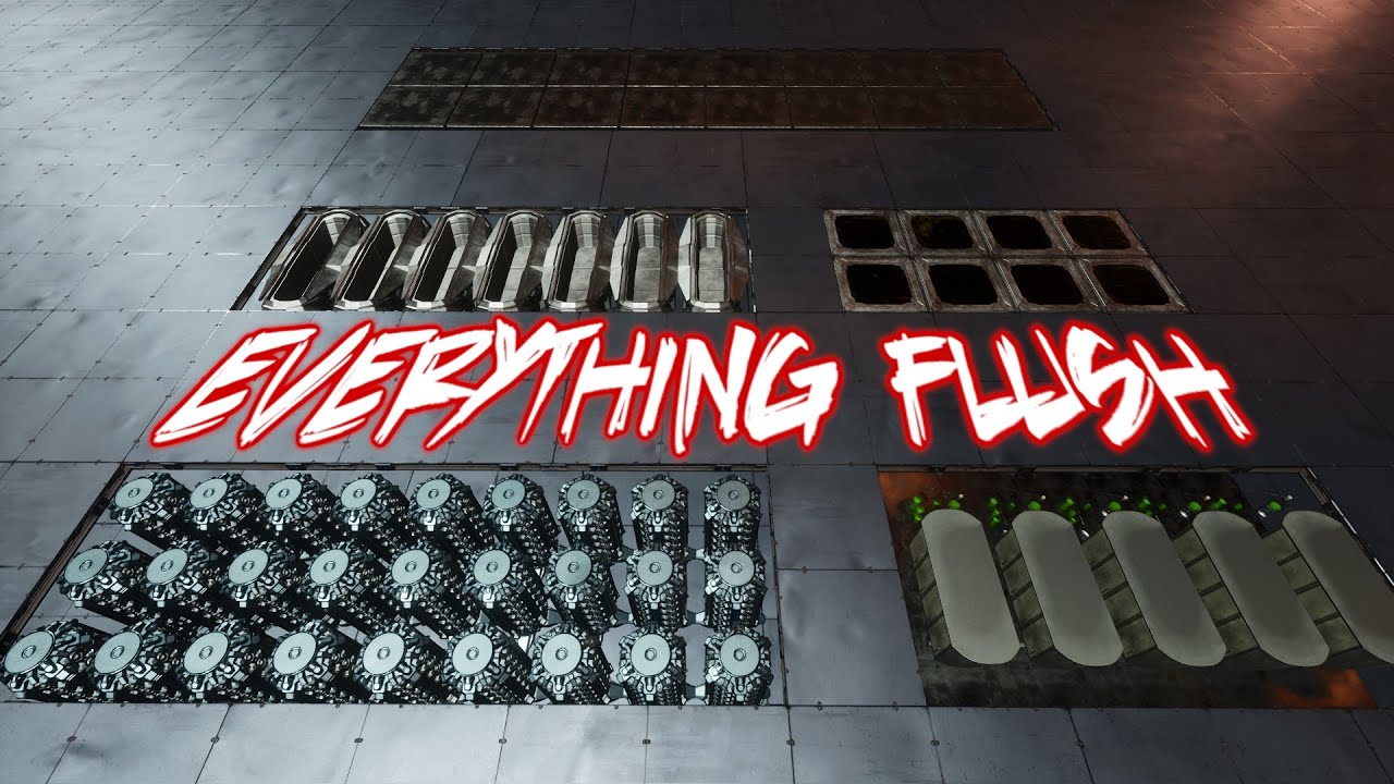 no tables, no other shit - build flush - ASA