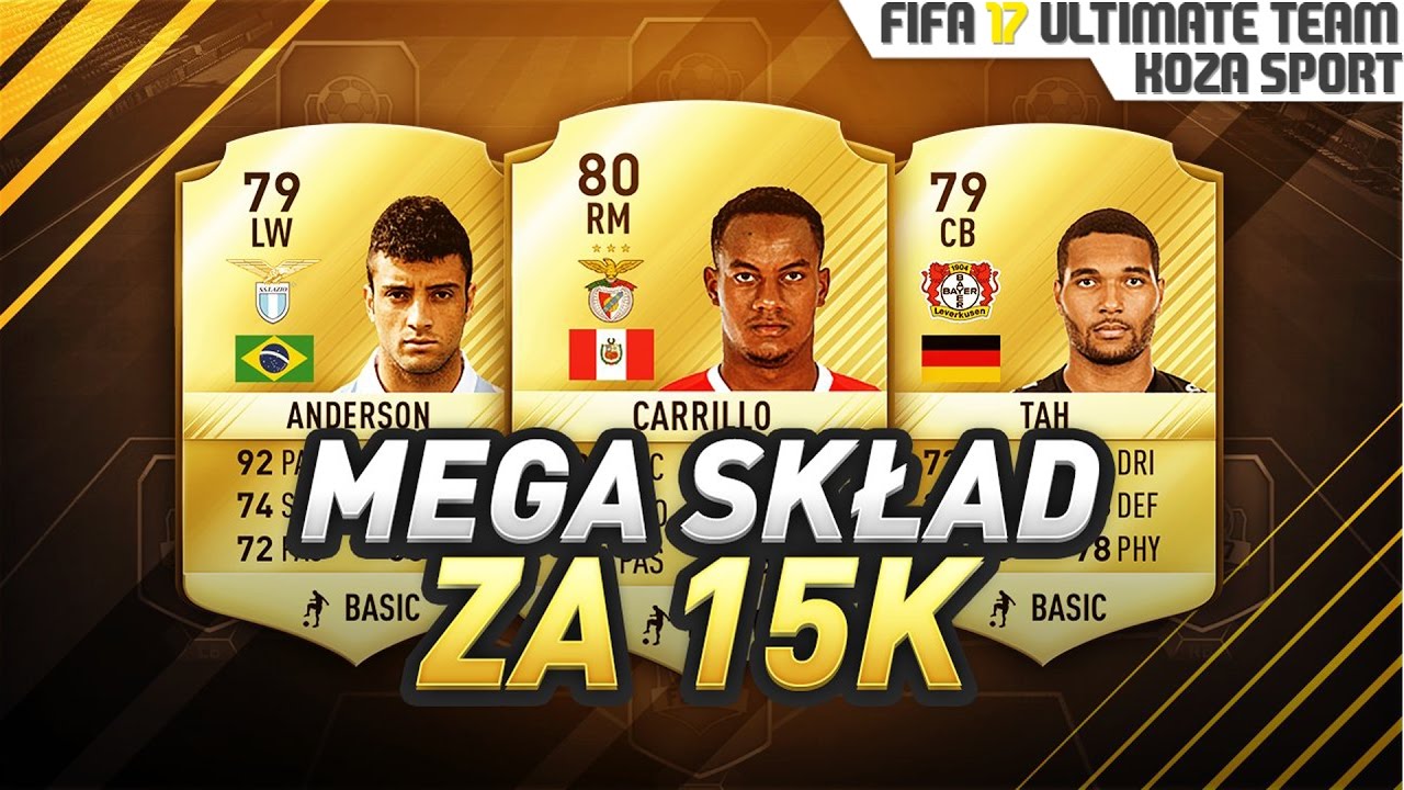 MEGA SKŁAD ZA 15K! FIFA 17 ULTIMATE TEAM SQUAD BUILDER