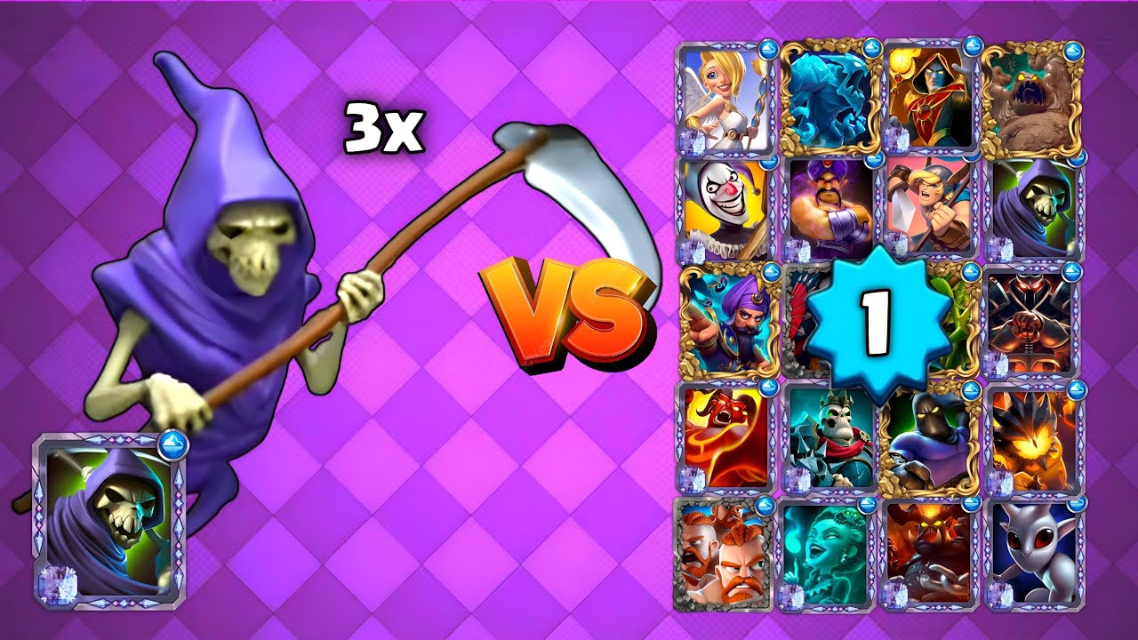 REAPER 3x vs All CARD'S | castle crush