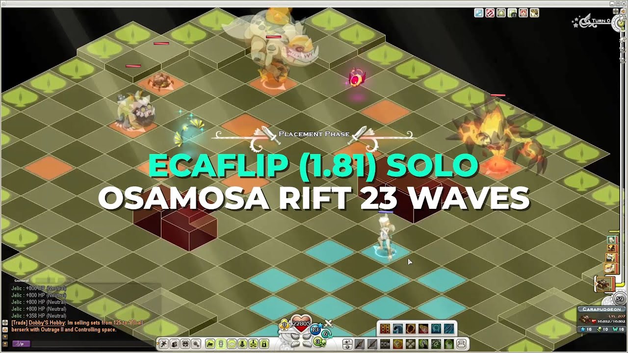 Wakfu - Ecaflip 1.81 Solo Osamosa Rift (with step by step tutorial, build and deck)