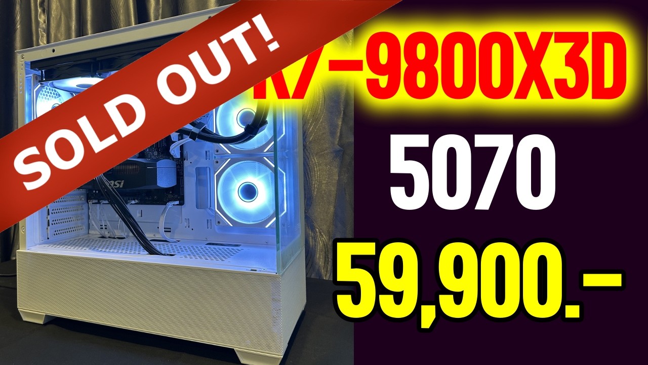 คอมเทพ R7 9800X3D + 5070 | 59,900 บ. 🎮สเปกนี้เน้นเล่นเกม FPS ล้นๆ