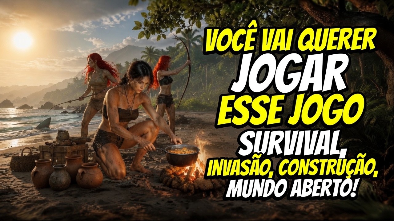 JOGO GIGANTE! Sobreviv&ecirc;ncia e Constru&ccedil;&atilde;o NO Arquip&eacute;lago! | BRASIL SURVIVAL **🏝️ ISLAND NOTES