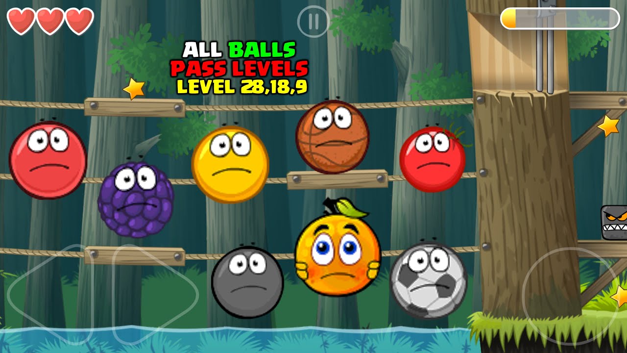 Red Gold Tomato Black Basketball Soccerball Birberry Ball Orange Ball - Sad Balls Pass Level 28,18,9