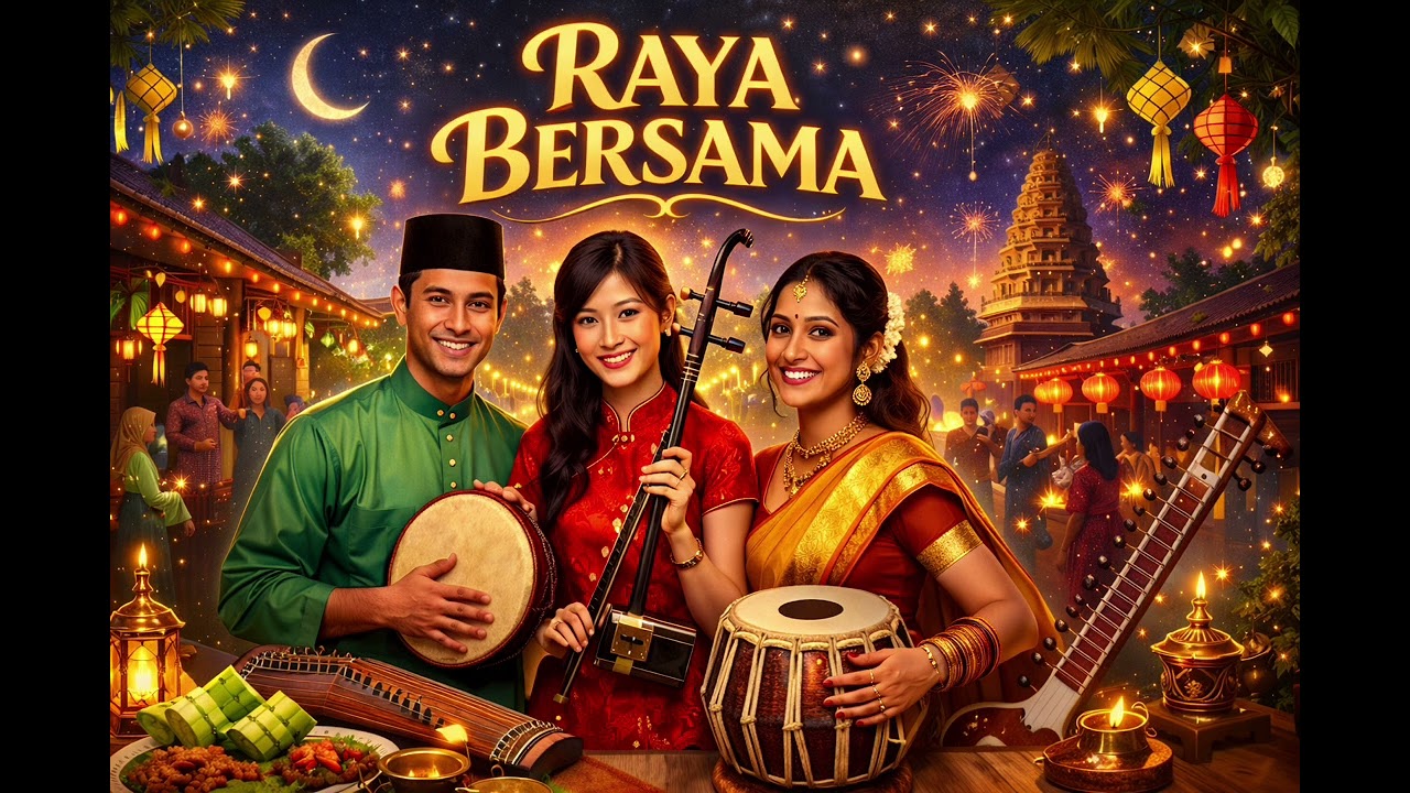 En Sabir - Raya Bersama #liriklagu #song #raya #melayu #cina #india #rayabersama 