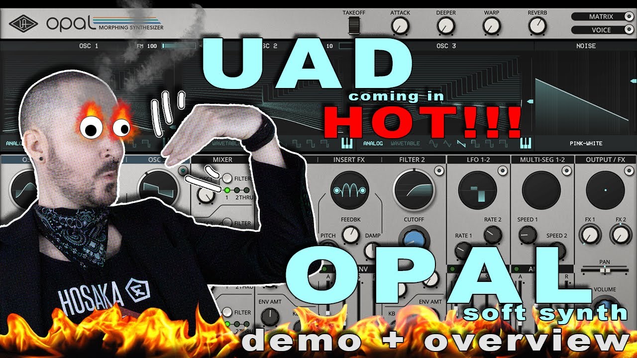 UAD Opal Morphing Synth (no talking) 56 preset demo + overview