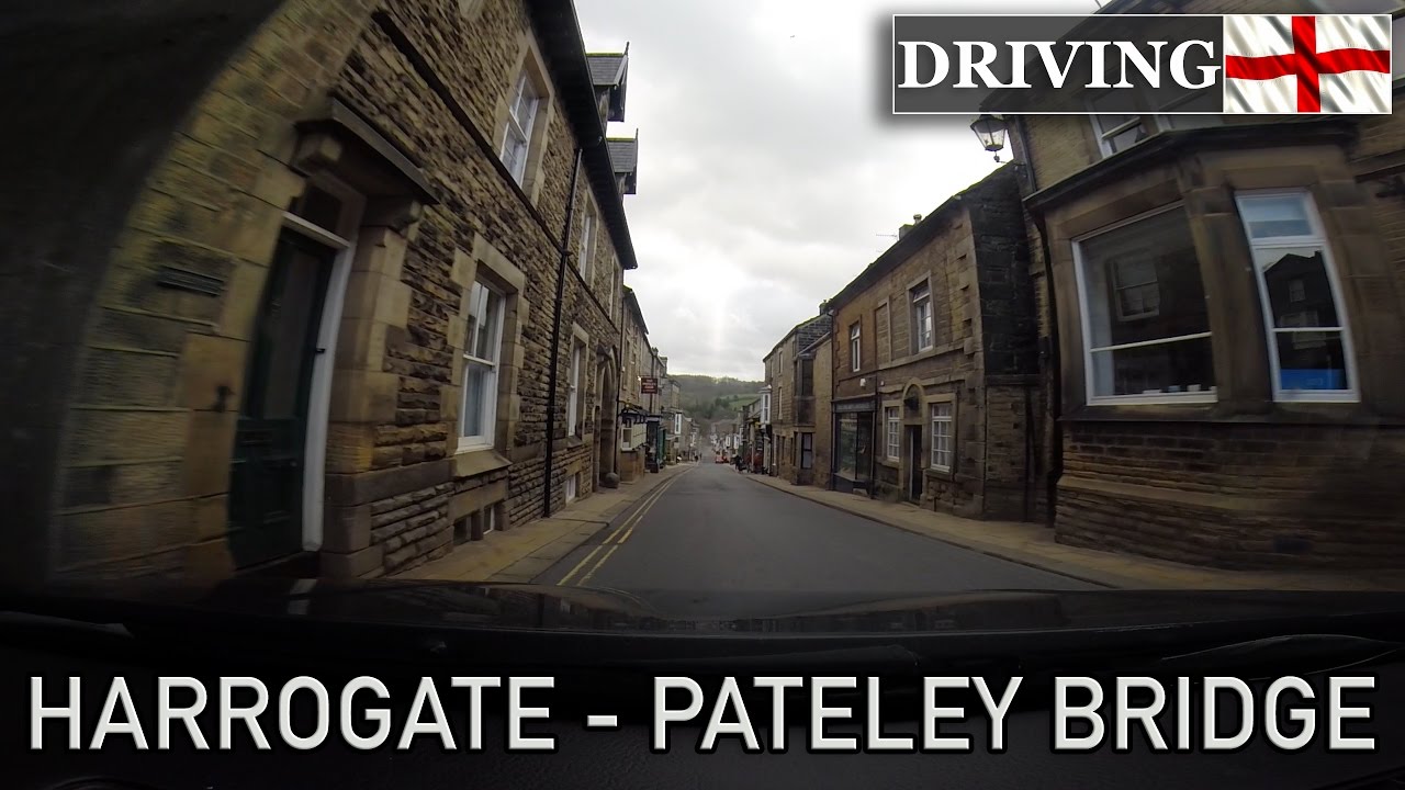 Driving UK - HARROGATE to PATELEY BRIDGE - Yorkshire - GOPRO