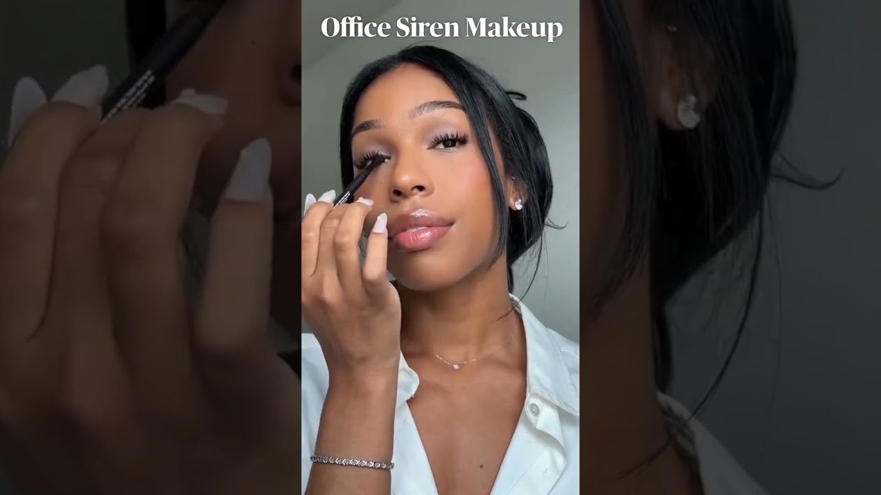 Office siren makeup tutorial #easymakeup #cleangirlaesthetic #oldmoney #officesiren #chicstyle