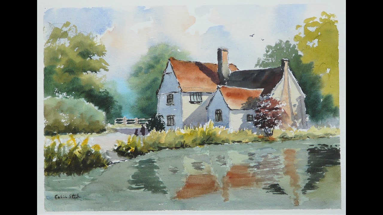 Colinsteedart. 'Willy Lott's House, Flatford Mill'. (watercolour demonstration)