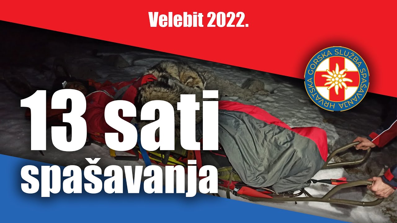 13 sati spašavanja unesrećenog planinara - Velebit