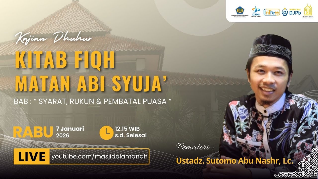 Syarat, Rukun & Pembatal Puasa | Kajian Kitab Fiqh Matan Abi Syuja'