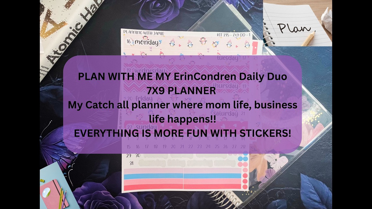 Erin Condren DD PLAN WITH ME, The third week of February