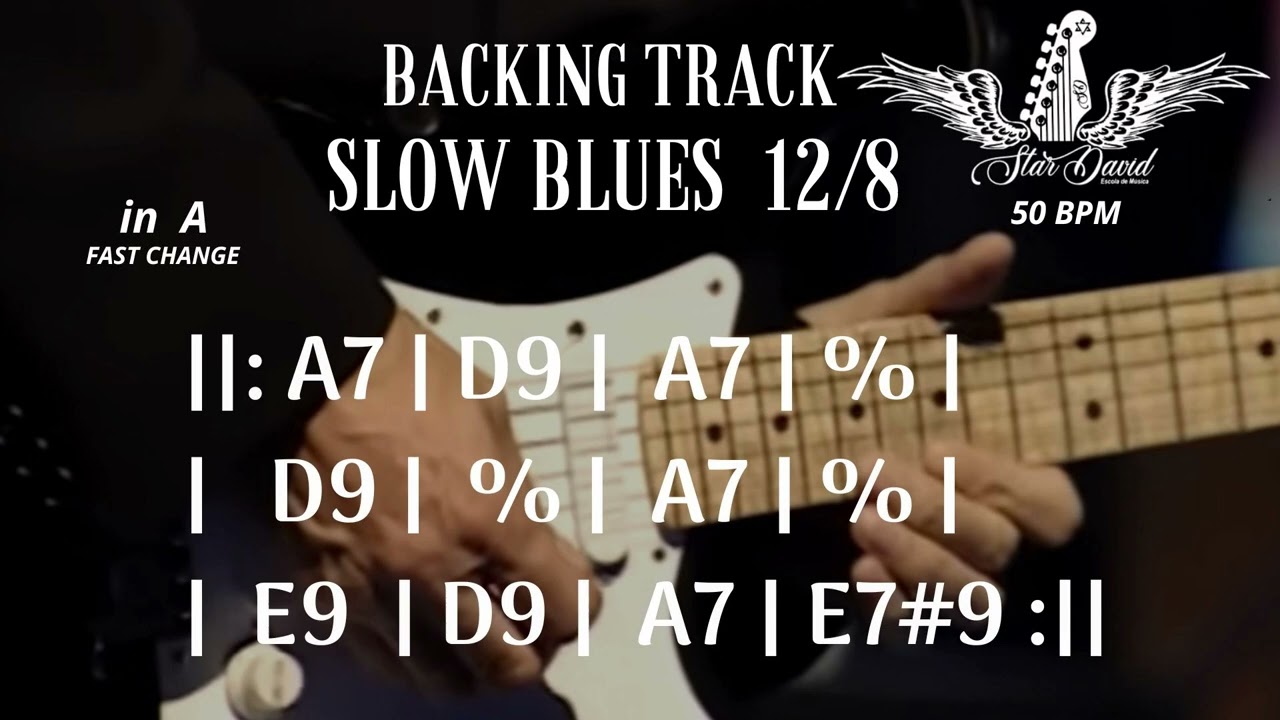 Backing Track Slow Blues in A7