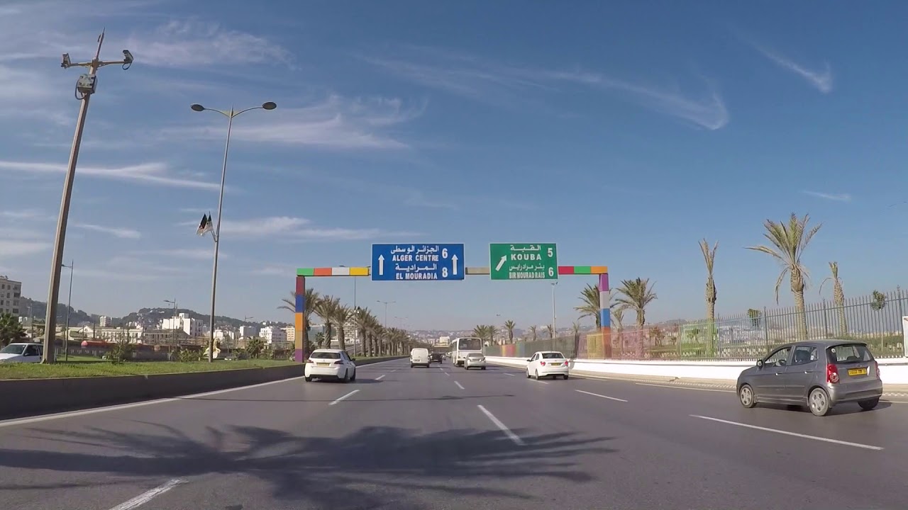 Algeria Algiers Periphery to City center, Gopro / Algérie Alger Périphérique vers centre ville
