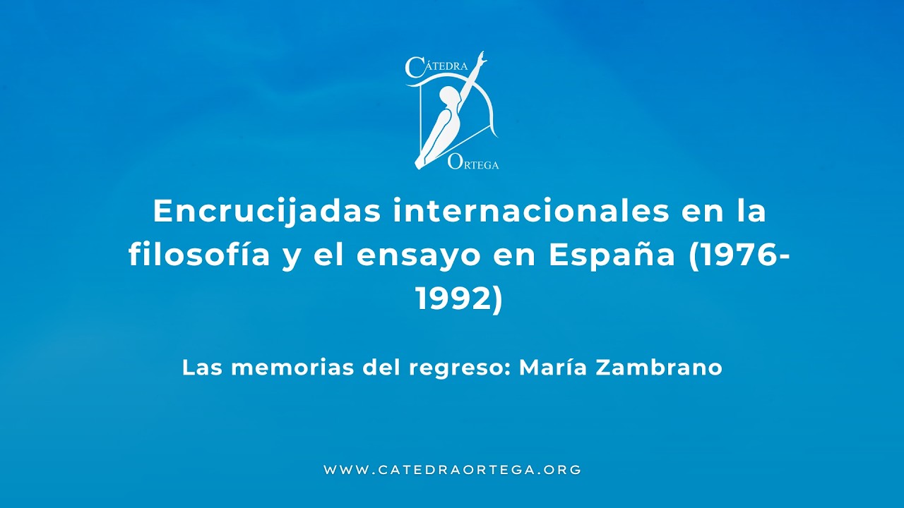 Las memorias del regreso: María Zambrano