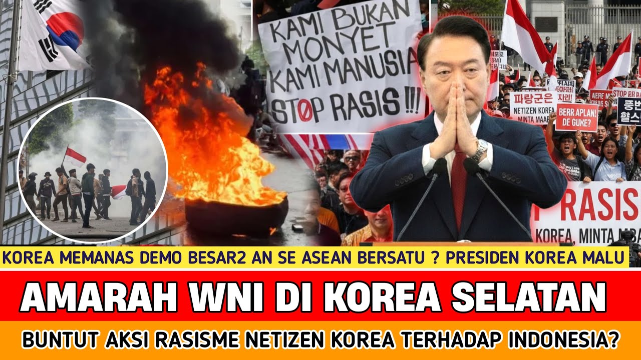 🔴 KOREA LUMPUH TOTAL ‼️ Drama Knetz VS Seablings Demo Besar2 an Warga Asean Presiden Korsel malu?