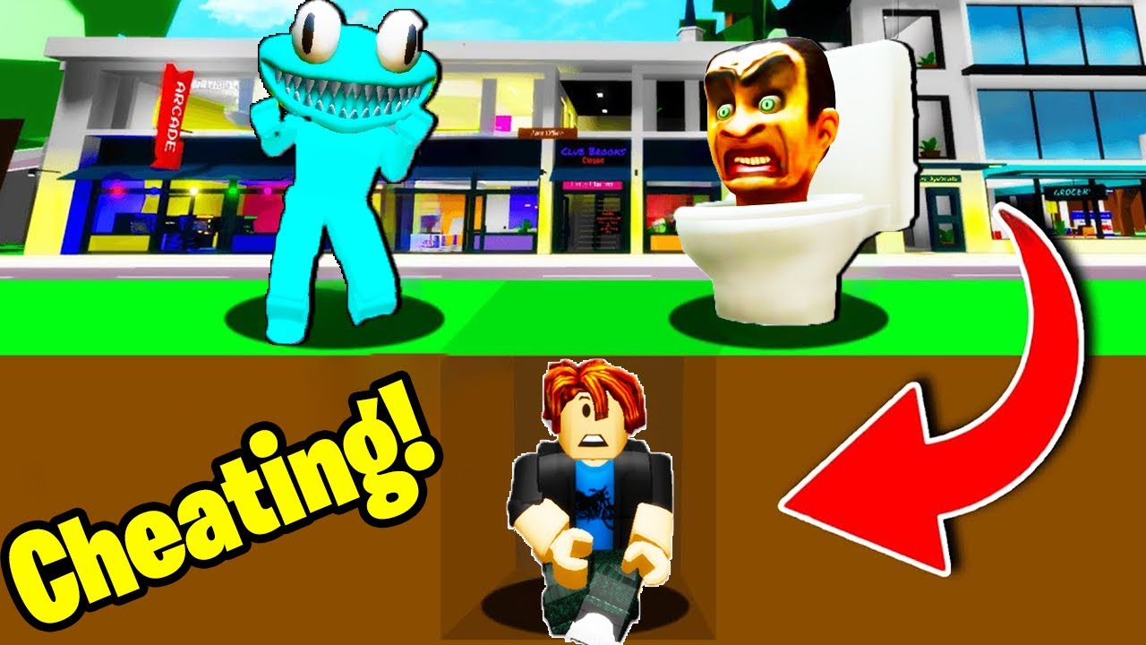 NOOB Hides UNDERGROUND to CHEAT in Hide & Seek!