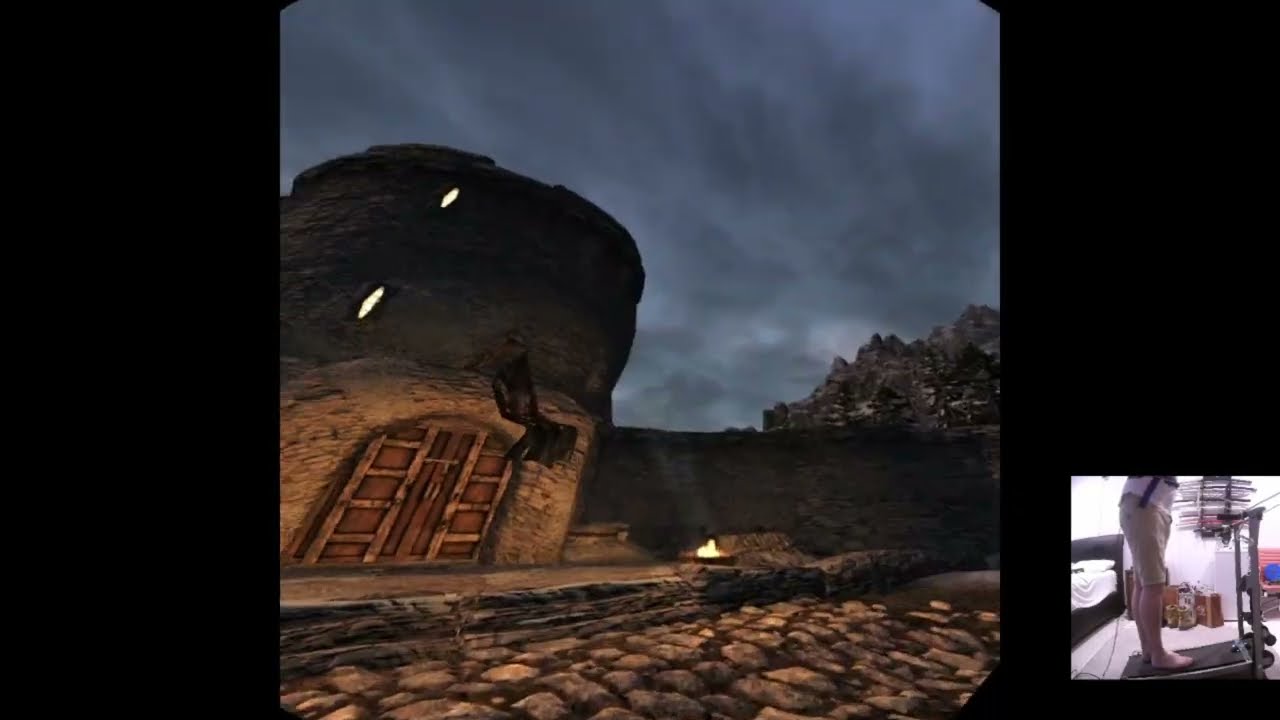 I didn't get very far  - SKYRIM VR MANUAL TREADMILL NO FAST TRAVEL CHALLENGE PT 0 (MARATRON)