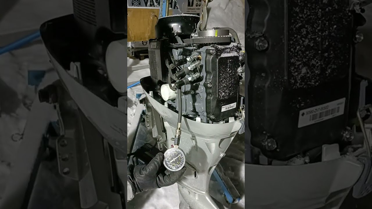 Used Honda BF30 - compression test.