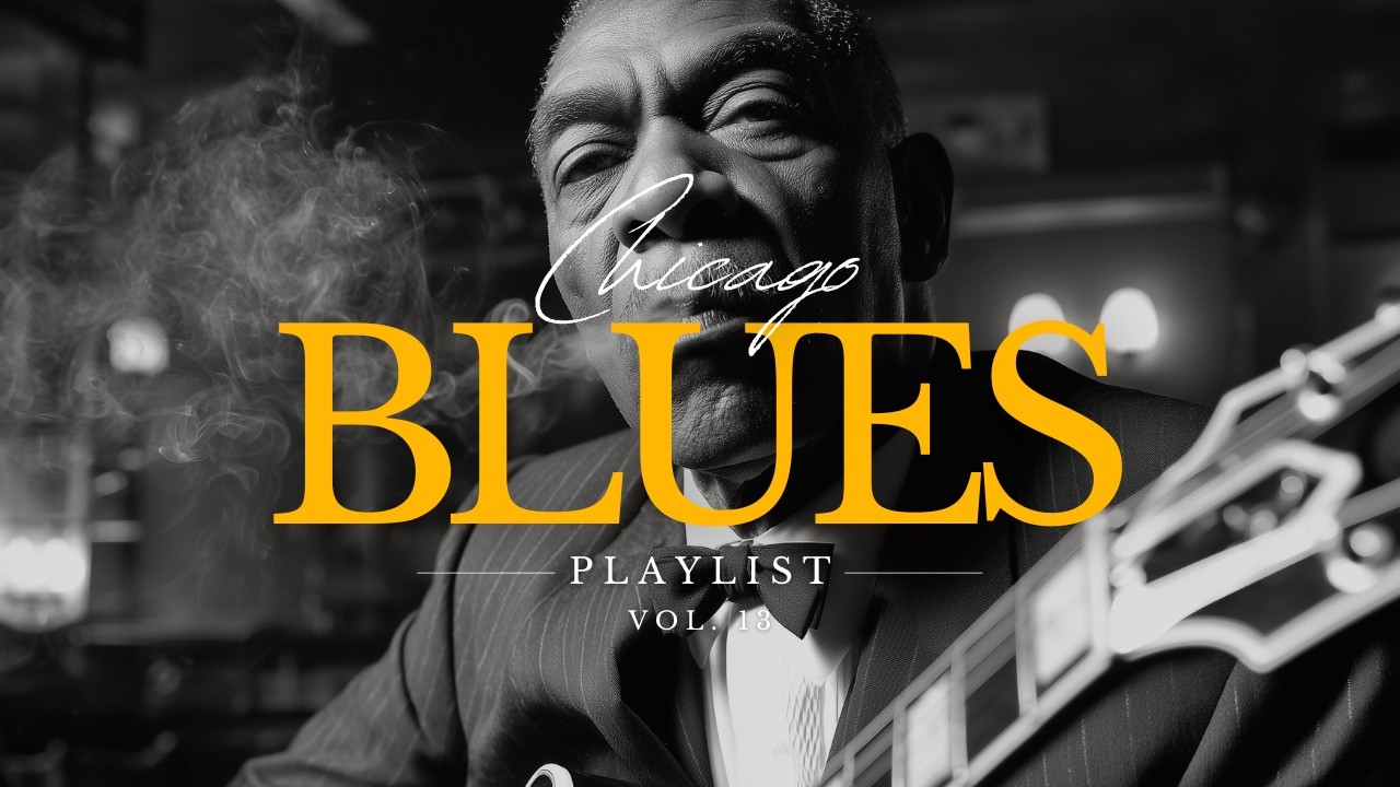 Slow Chicago Blues Guitar – Emotional Blues Music for Night Reflection