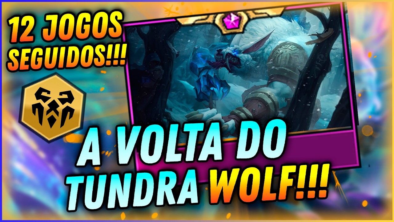 FORCEI TUNDRA WOLF UM DIA INTEIRO! GANHEI PDL? | Teamfight Tactics 