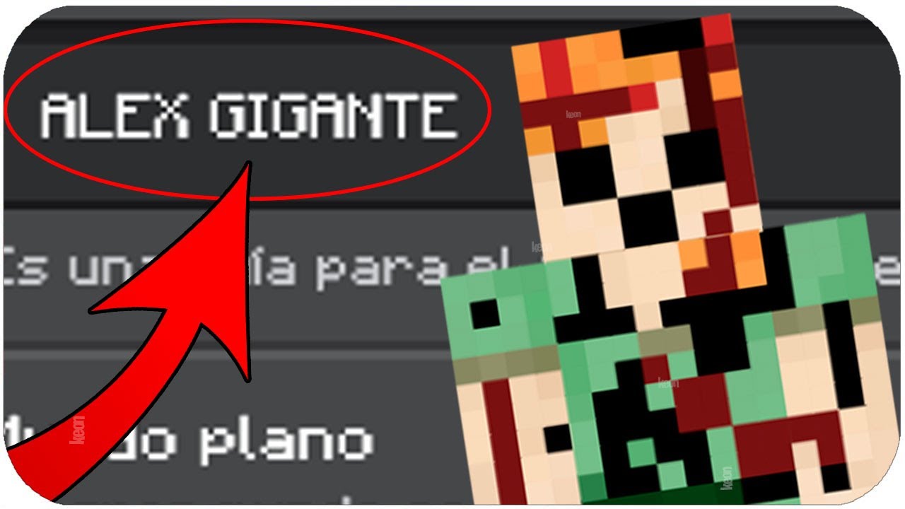 ¿Qué hay en la SEMILLA de ALEX GIGANTE en MINECRAFT? -KEON mods