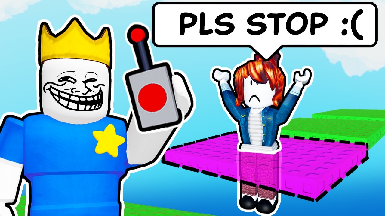 Trolling NOOBS in Roblox Troll IQ Tower...