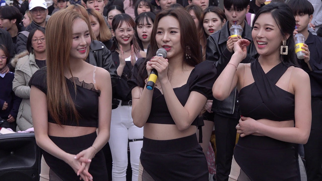 190407 Camila 카밀라 Choim 초임 Yubeen 유빈 Yuna 유나 Talk 1 @ 홍대 Busking