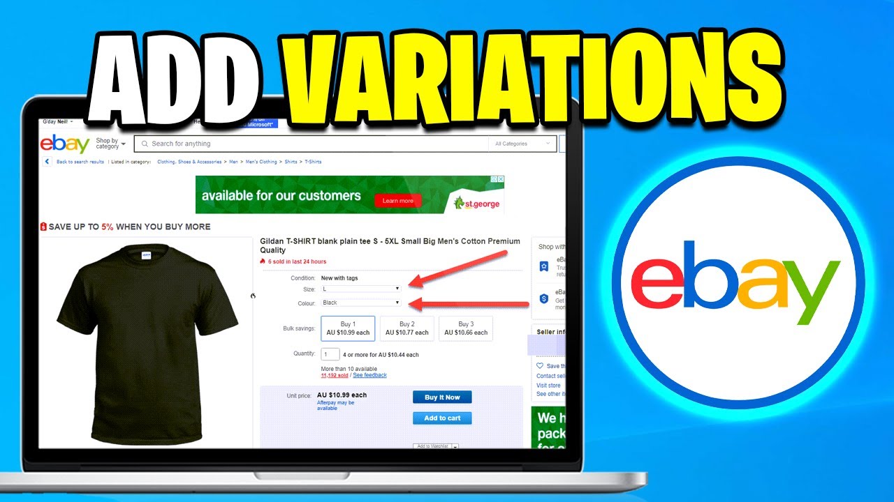 How To Add Variations On eBay Listings 2026 - Step By Step Tutorial