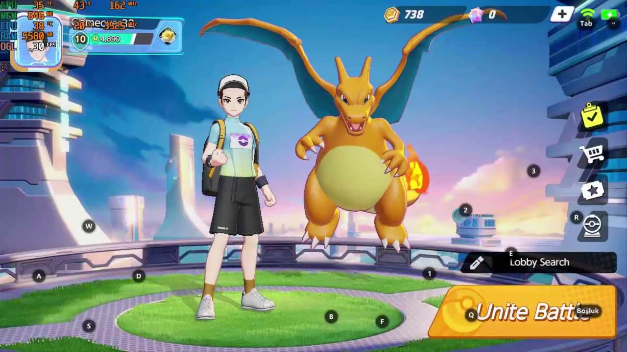 GTX 745  -  [ POKEMON UNİTE ] - Oynanış ve Fps Testi