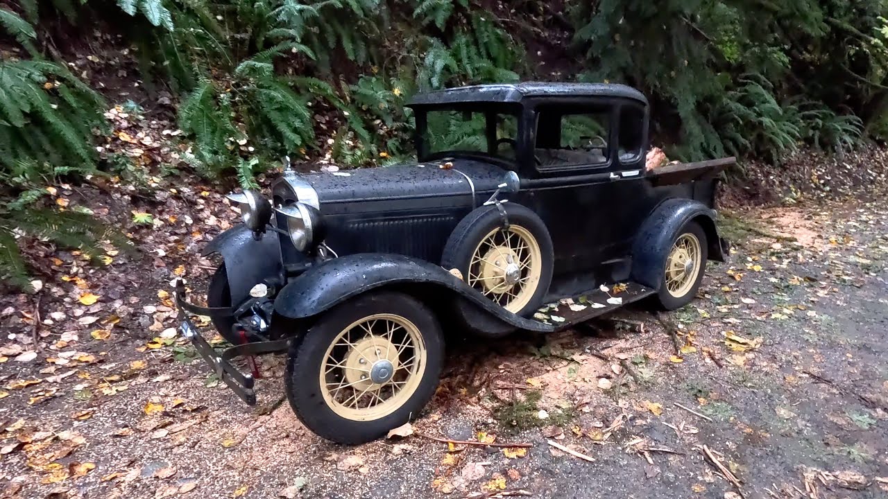 Cleaning storm damage in a 1931 model A ford ASMR