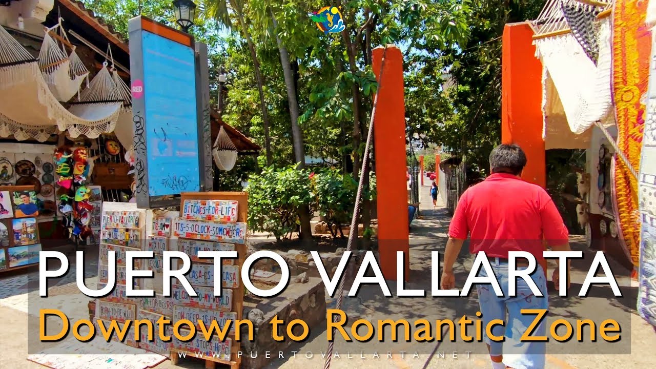 Downtown Puerto Vallarta Cuale River Island, Hanging Bridges & Romantic Zone