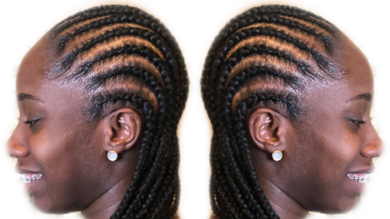 Small Feed Ins On 4C Hair w/NO HEAT‼️‼️
