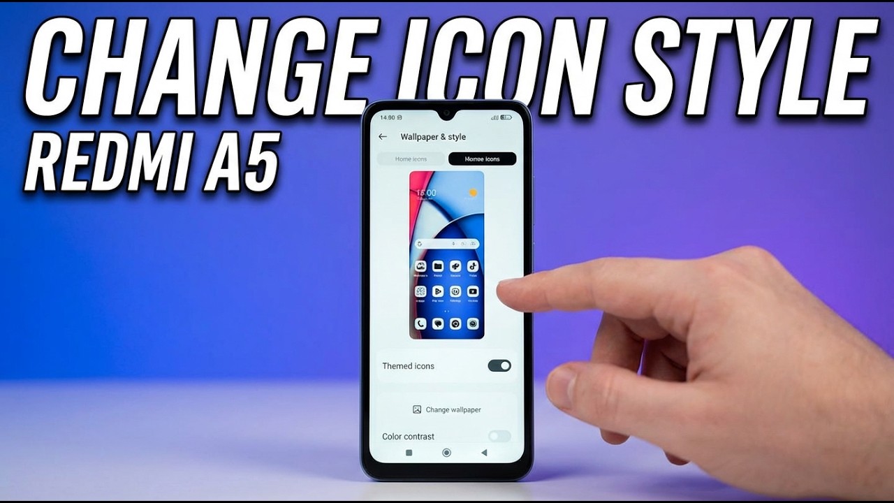 How to Change App Icons Style : Xiaomi Redmi A5