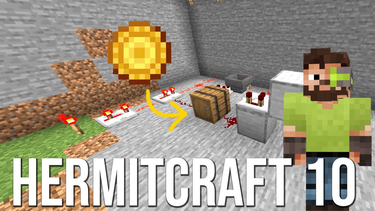 This redstone payment system is insane! - HermitCraft 10 Behind The Scenes