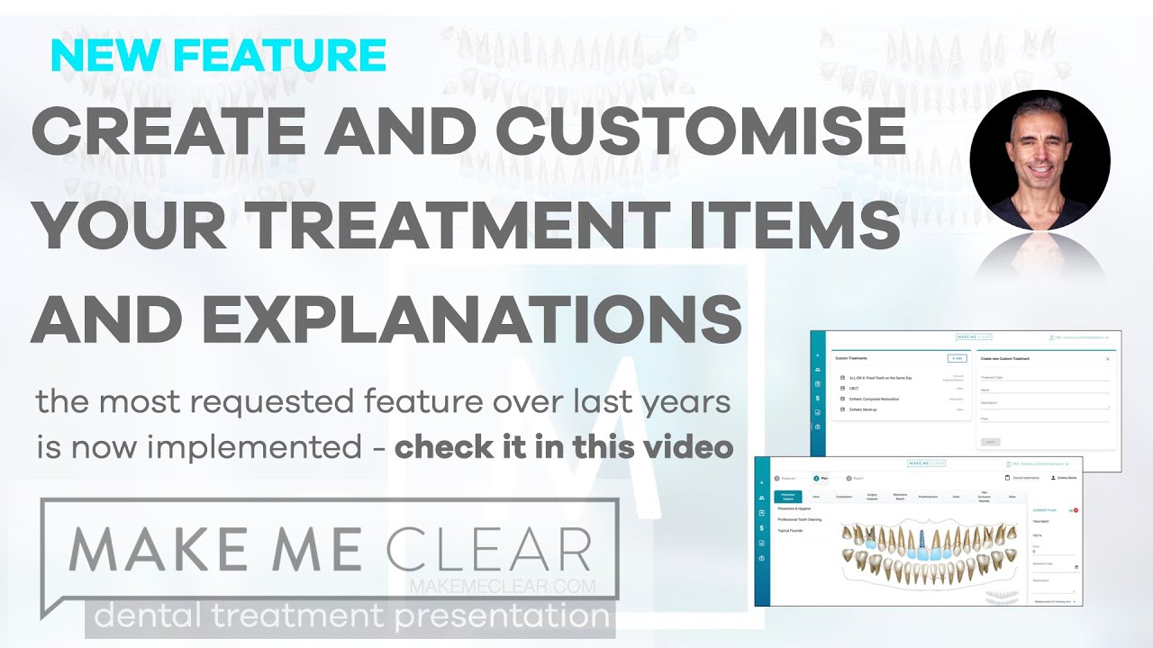 Create and Customise Your Own Treatment Items on MakeMeClear