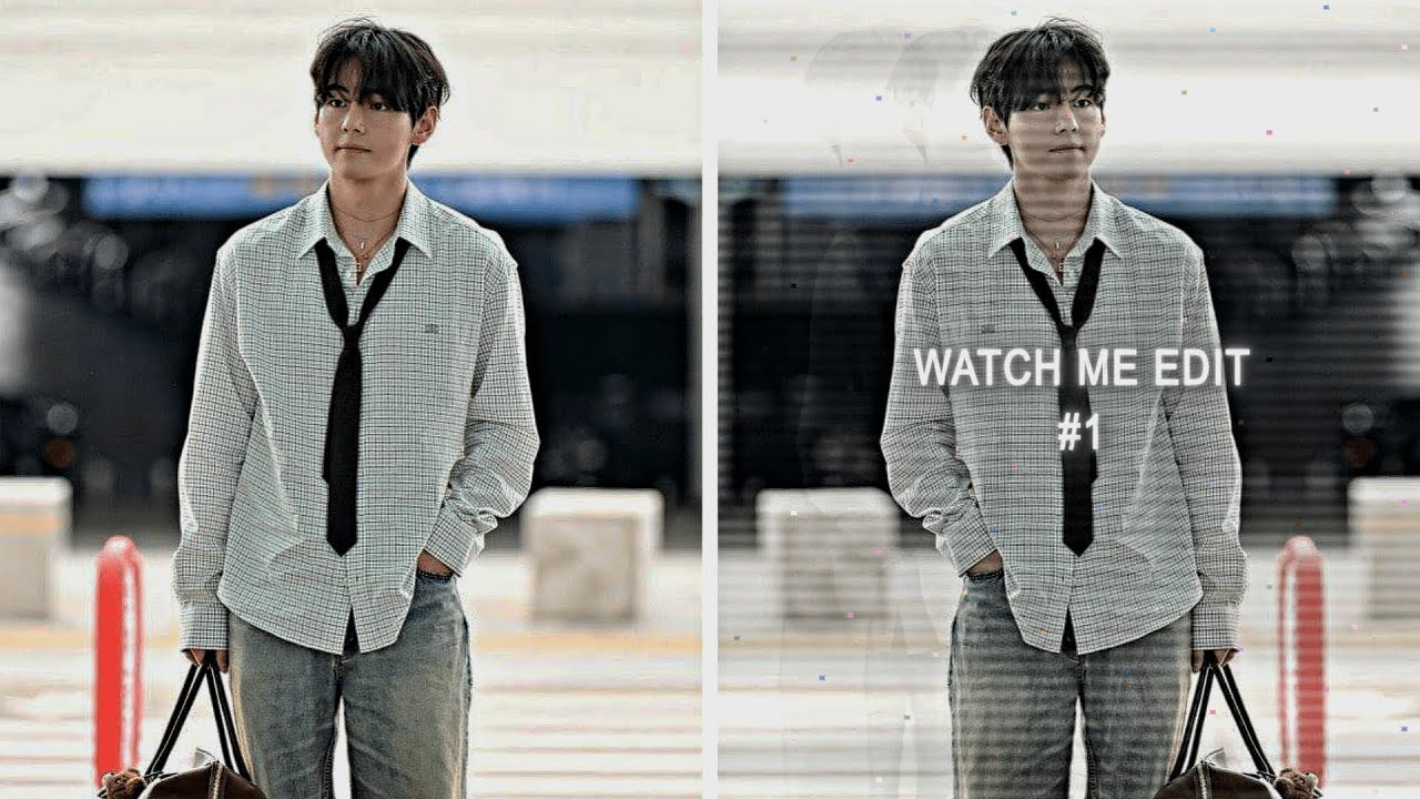 watch me edit # 1 #v #bts #tutorial #kpop #edit #4k #trending #watchmeedit
