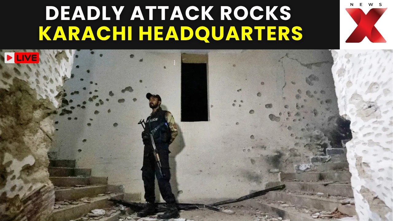 Karachi Terror Attack live: TTP-Linked Militants Storm Sindh Rangers HQ, 4 Personnel Killed | NewsX