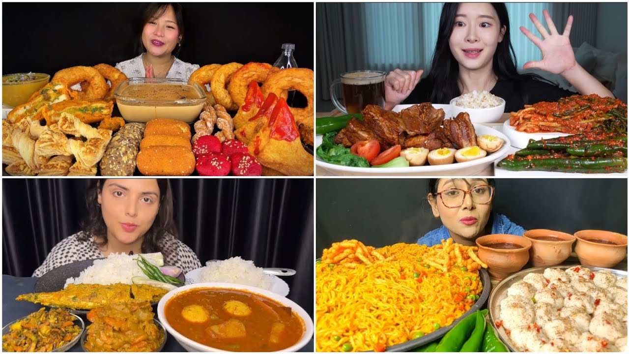6x asmr muckbang Mikasa fume world of foodie tina foodie darling 