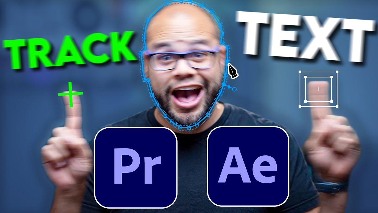 Текст трека движения к объекту — 3 метода в Premiere Pro и After Effects