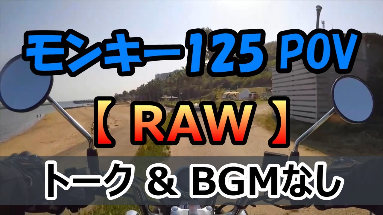 【RAW動画】モンキー125で駆け抜ける潮風のルート｜西幡豆から形原ブルーブリッジへ