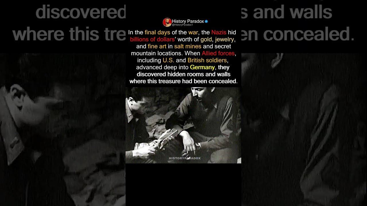 Allied Soldiers Discovered Nazi Gold Hidden in a Salt Mine 