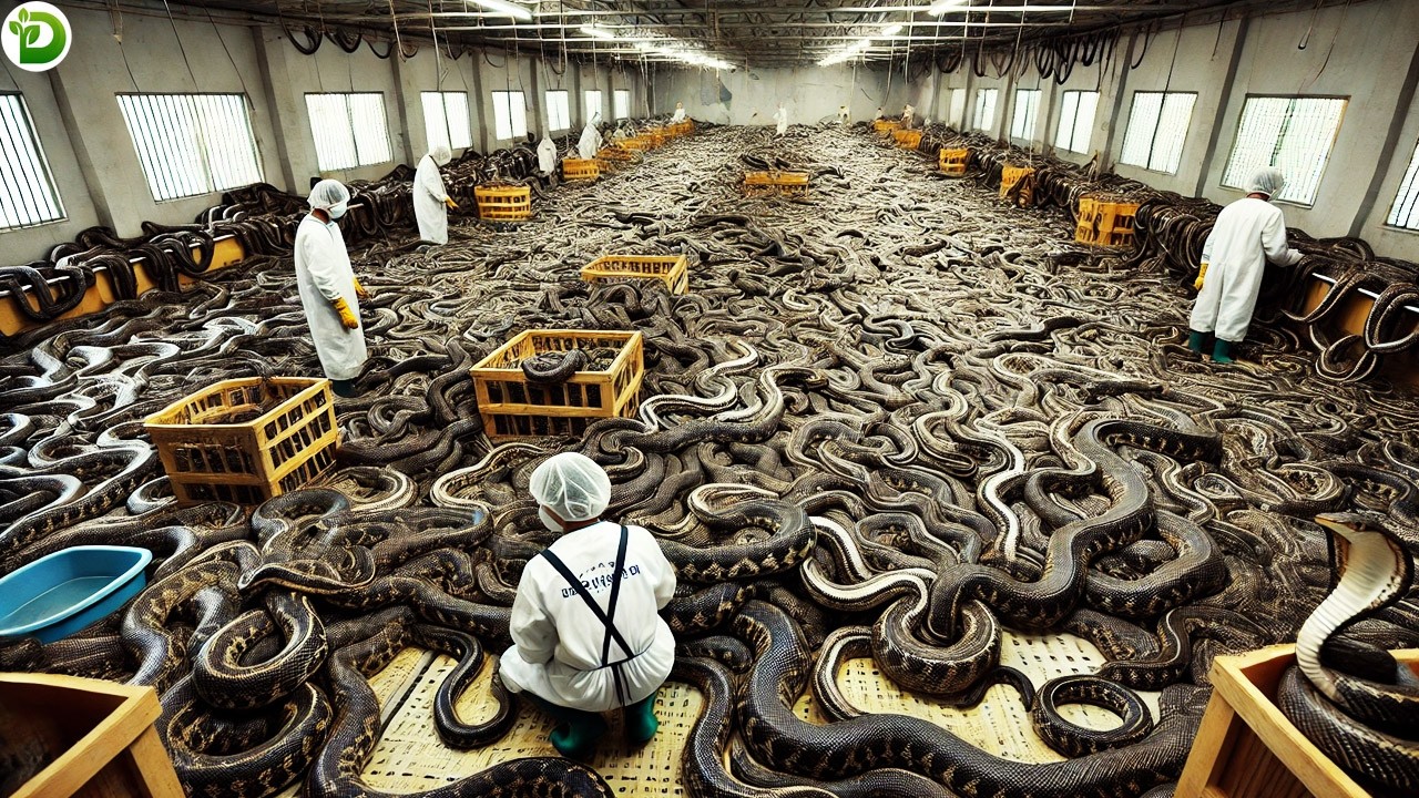Tragic ! Korean Snake Farm - Korean Farmers Raise Millions of Snakes For? Korea's Largest Snake Farm