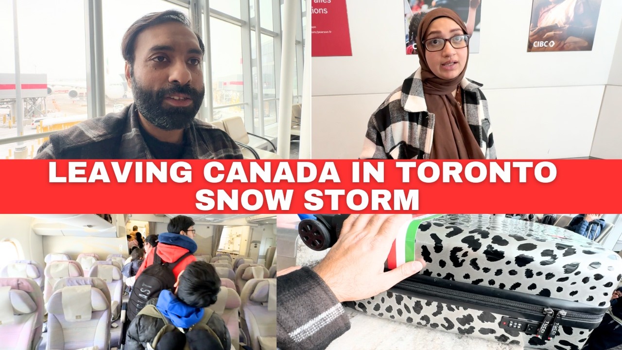 LEAVING CANADA 🇨🇦 AFTER HEAVY SNOW STORM IN TORNTO HISTORY