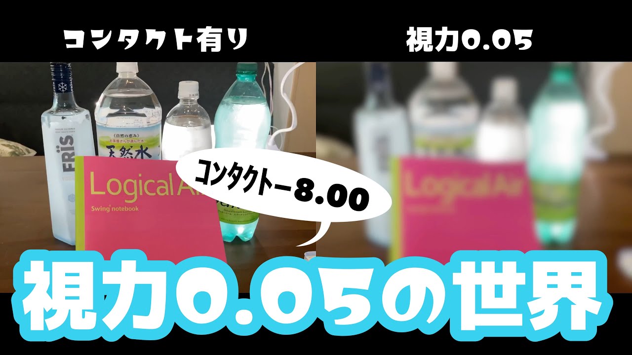目が悪いとこう見えます