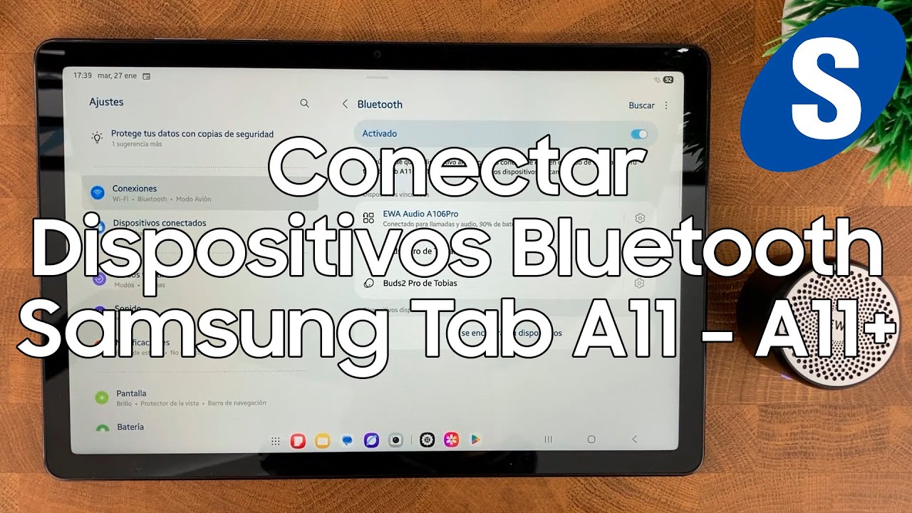 Como Conectar Cualquier Dispositivo Bluetooth a la Samsung Tab A11 y A11 Plus - Samsungizate