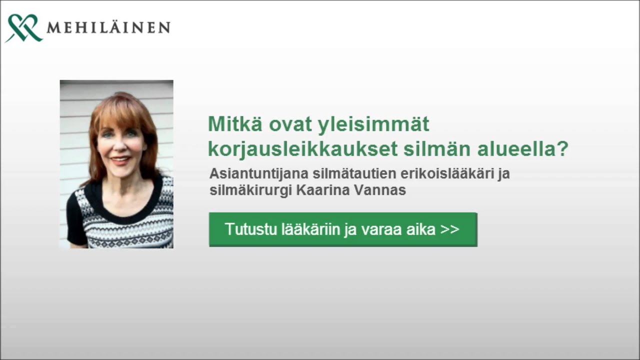 Silmän alueen kauneusleikkaus - Mitkä ovat yleisimmät korjausleikkaukset silmän alueella?