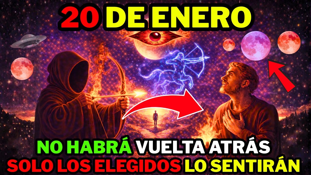 🔺¡ALERTA ELEGIDO! El 20 de ENERO la LUNA en SAGITARIO marca la DECISIÓN que cambiará TU DESTINO