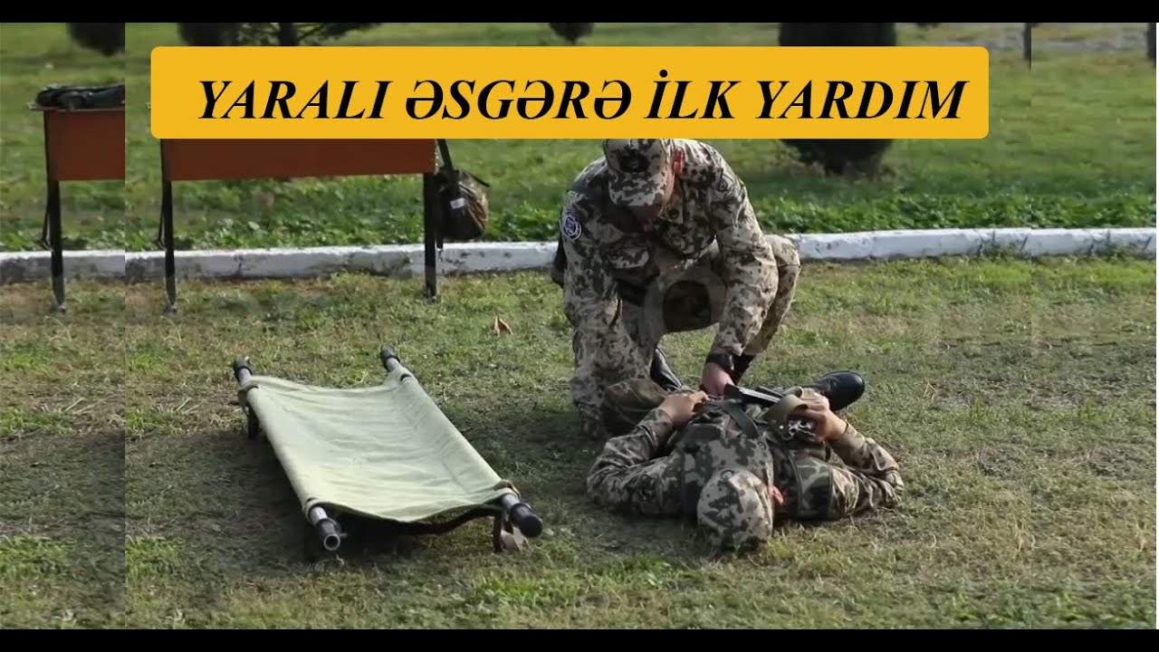 Vətən Sağ Olsun -lll  #Təlim  Yaralı əsgərə ilk yardım #XüsusiTapşırıq