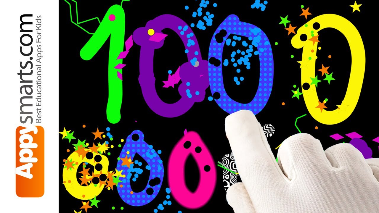Learn to Write Big Numbers from One to One Billion with Bubl Draw Educational App for Kids