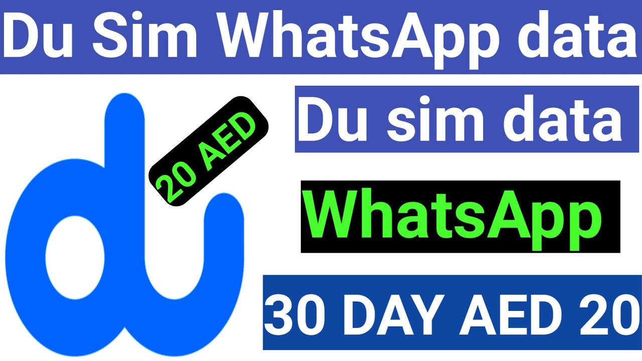 how to activate Du data offers whatsapp plan 2023?